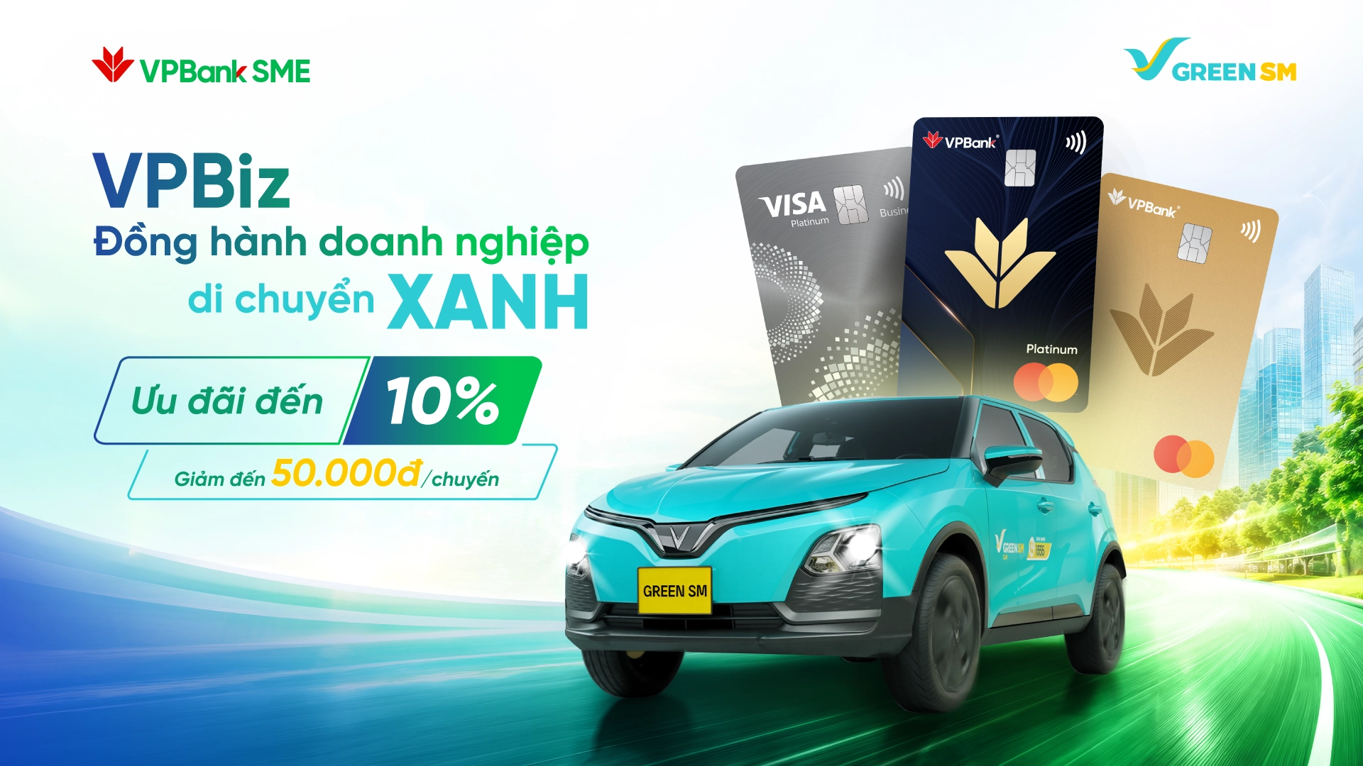 VPBiz Đồng hành doanh nghiệp di chuyển XANH